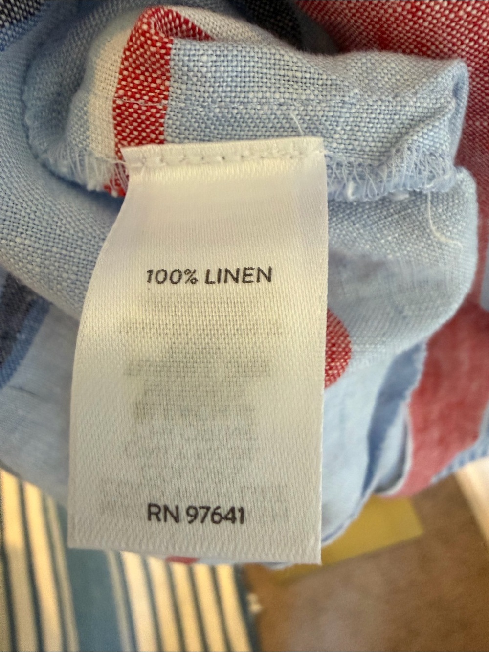 J. Jill Heathered Pale Blue Linen Shift Dress - Picture 5 of 6